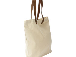 Bolsa de compras 10oz canvas asas cuero - vista 5