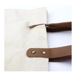 Bolsa de compras 10oz canvas asas cuero Bolsa de compras 10oz canvas asas cuero - vista 8