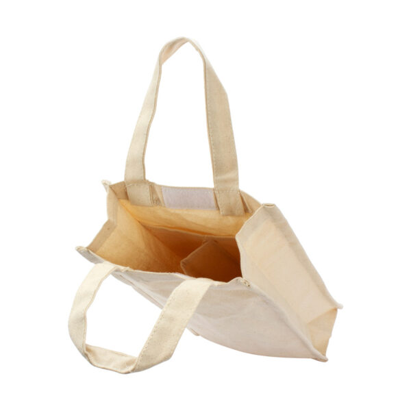 Bolsa 2 botellas de vino 100% algodón canvas Bolsa 2 botellas de vino 100% algodón canvas - vista 3