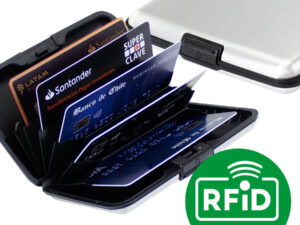 Porta-tarjetas anti-clonación RFID