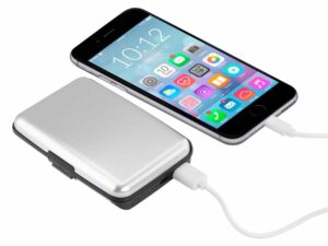 Porta-tarjetas anti-clonación rfid con power bank - vista 3