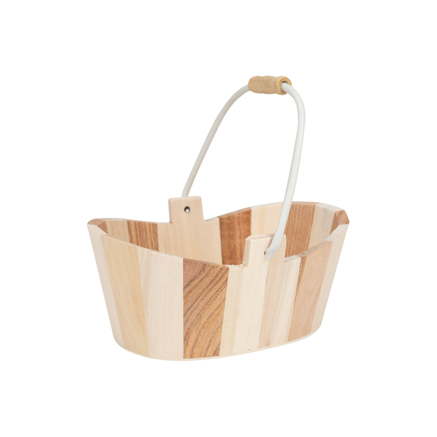 Canasto Ovalado De Madera Canasto Ovalado De Madera - Imagen 6