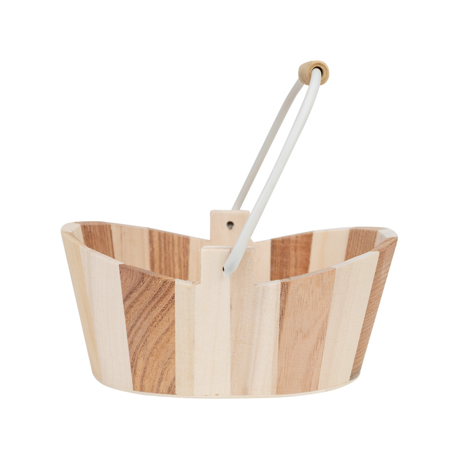 Canasto Ovalado De Madera Canasto Ovalado De Madera