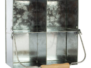 Canasto galvanizado con mango