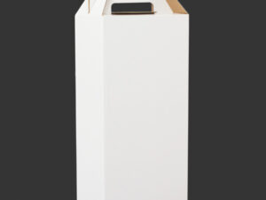 Caja autoarmable con asas, para 2 botellas de vino Caja autoarmable con asas, para 2 botellas de vino