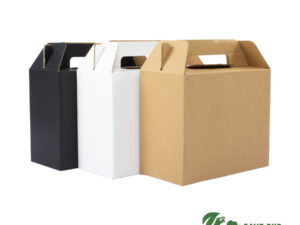 Caja autoarmable con asas, 25x20x12 cm Caja autoarmable con asas, 25x20x12 cm