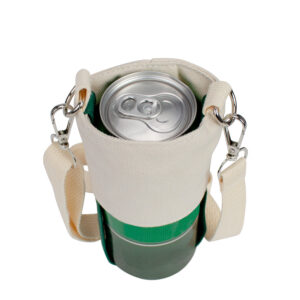 Porta-lata o vaso de café colgante, en tela canvas