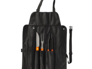 Delantal de bbq con 3 herramientas