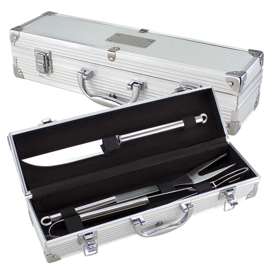 Deluxe bbq set metálico Deluxe bbq set metálico