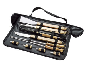Set de bbq con 10 herramientas