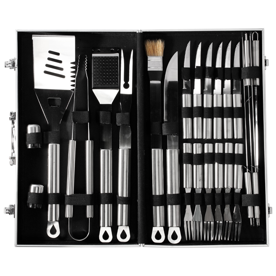 Deluxe bbq set metálico de 24 piezas Deluxe bbq set metálico de 24 piezas - vista 6