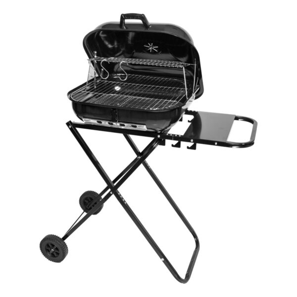 Parrilla plegable con ruedas