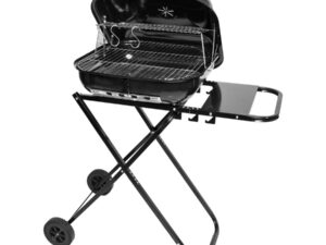 Parrilla plegable con ruedas