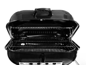 Parrilla plegable con ruedas