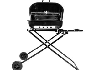 Parrilla plegable con ruedas