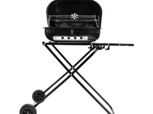 Parrilla plegable con ruedas