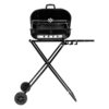 Parrilla plegable con ruedas