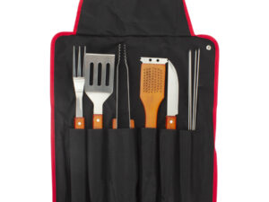 Delantal bbq con 9 herramientas Delantal bbq con 9 herramientas