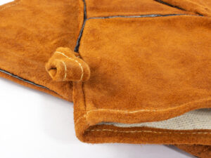 Par de guantes de cuero gamuza