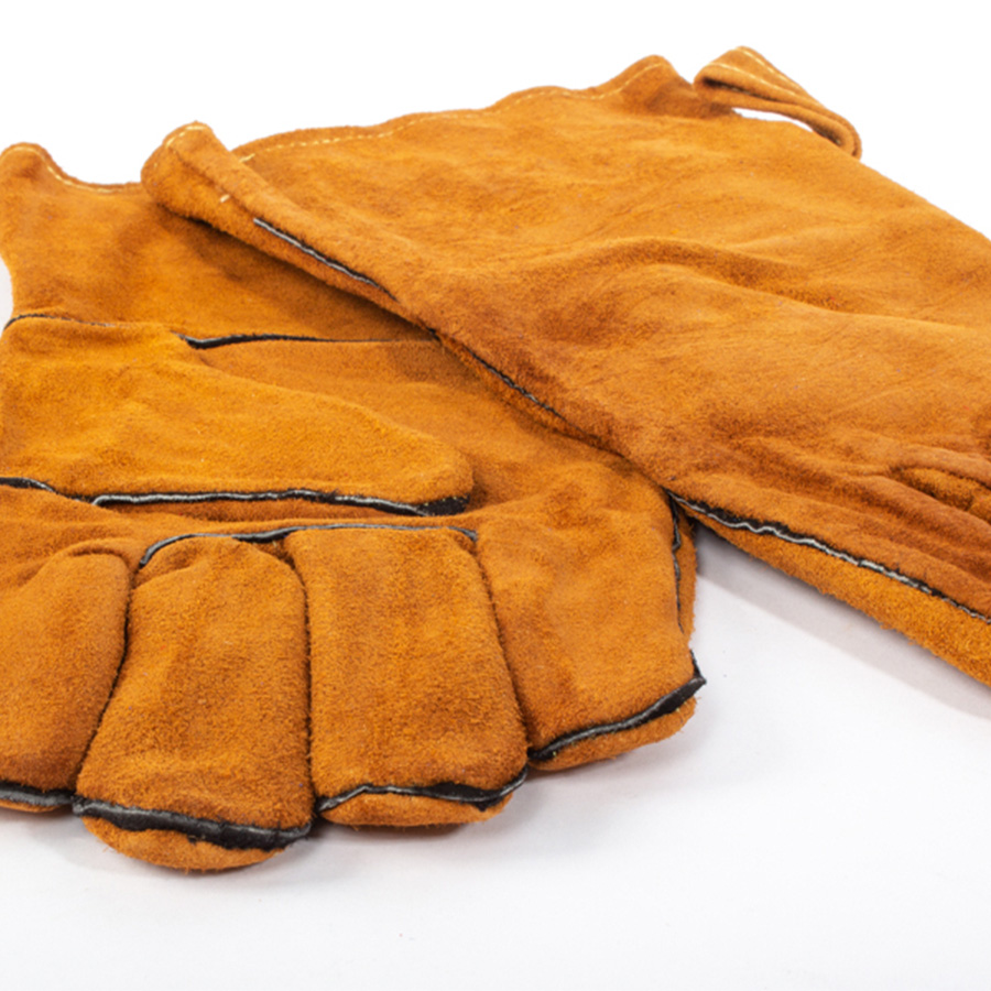 Par de guantes de cuero gamuza Par de guantes de cuero gamuza - vista 3