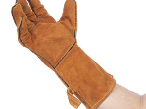 Par de guantes de cuero gamuza