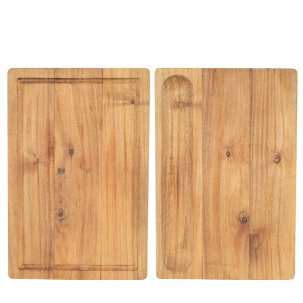 Tabla gigante doble de acacia
