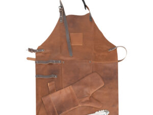 Set asador de cuero de búfalo