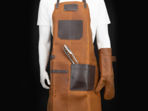 Set asador de cuero de búfalo