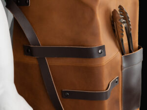 Set asador de cuero de búfalo