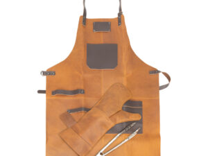 Set asador de cuero de búfalo
