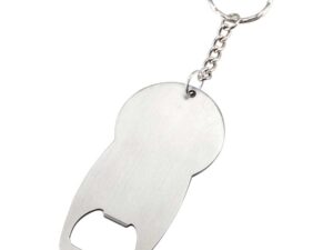 Llavero-destapador metálico