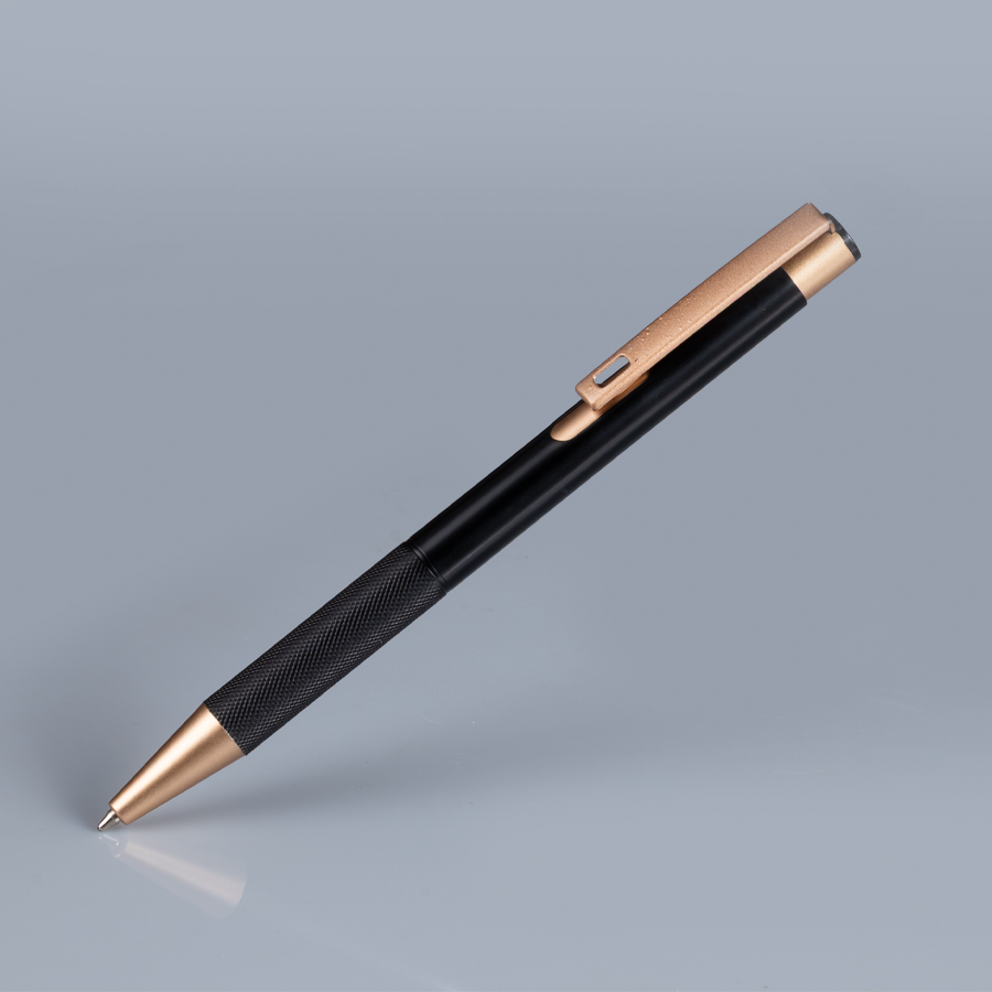 Bolígrafo de aluminio negro STRONG Bolígrafo de aluminio negro STRONG