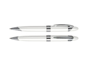 Bolígrafo metálico blanco perla Bolígrafo metálico blanco perla - vista 2