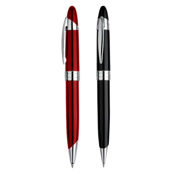 Bolígrafo metálico black pearl