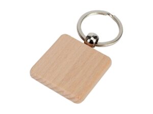 Llavero Cuadrado De Madera