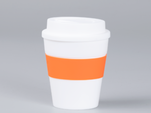 Mug con banda silicona blanco Mug con banda silicona blanco