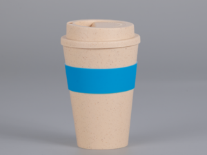 Mug Eco Wheat Straw con banda silicona