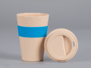 Mug Eco Wheat Straw con banda silicona