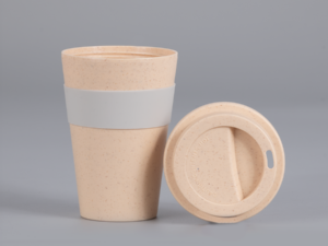 Mug Eco Wheat Straw con banda silicona