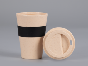 Mug Eco Wheat Straw con banda silicona