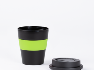 Mug con banda silicona negro Mug con banda silicona negro
