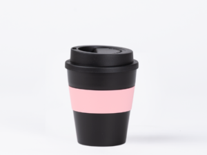 Mug con banda silicona negro Mug con banda silicona negro