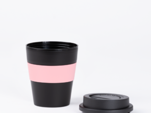 Mug con banda silicona negro Mug con banda silicona negro