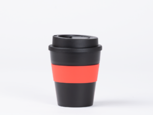 Mug con banda silicona negro Mug con banda silicona negro