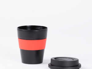 Mug con banda silicona negro Mug con banda silicona negro
