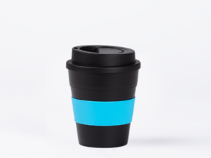 Mug con banda silicona negro Mug con banda silicona negro