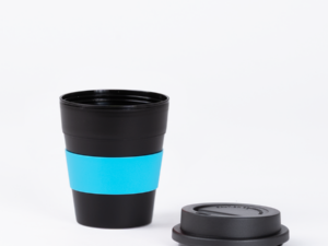 Mug con banda silicona negro Mug con banda silicona negro
