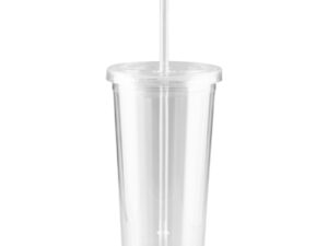 Vaso plástico doble pared aislante 600cc