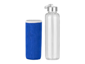 Botella De Vidrio Borosilicato Con Funda De Neopreno 580cc