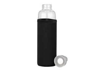 Botella De Vidrio Borosilicato Con Funda De Neopreno 580cc